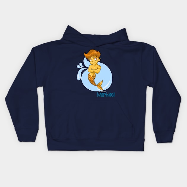 Tangerine Merbie Kids Hoodie by JoeBoy101